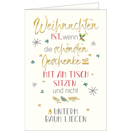 Weihnachtskarte Spruch mit Muster Jetzt bestellen