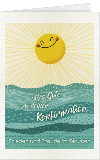 Konfirmationskarte Sonne und Meer