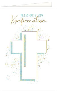 Konfirmationskarte Kreuz