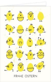 Osterkarte Frohe Ostern