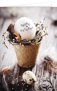 Osterkarte Ostergesteck