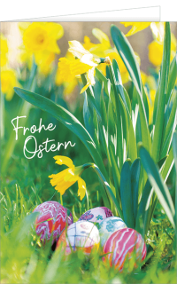 Osterkarte Frohe Ostern