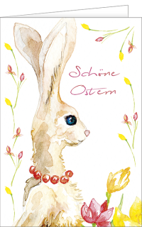 Osterkarte Osterhase