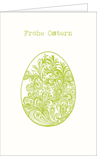 Osterkarte Osterei Muster