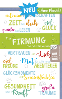 Firmungskarte beste W&uuml;nsche