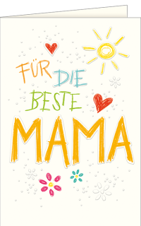 Muttertagskarte beste Mama