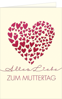 Muttertagskarte Alles Liebe