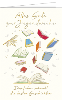 Jugendweihekarte Bücher