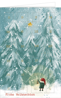 Adventskalender Weihnachtswichtel im Weihnachtswald