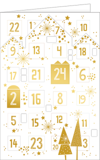 Adventskalender Gold