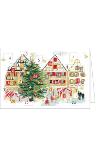 Adventskalenderkarte Altstadt
