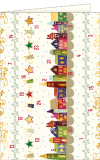 Adventskalender kunterbunte Häuschen