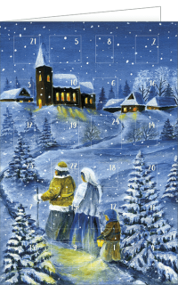 Adventskalenderkarte Winter Wonderland