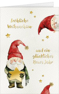 Weihnachtskarte Wichtel