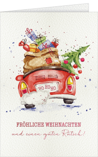 Weihnachtskarte Glaskugel