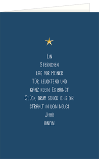 Weihnachtskarte Gedicht