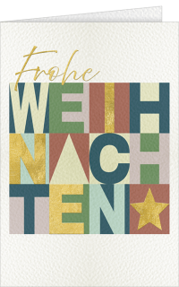 Weihnachtskarte „Frohe Weihnachten“