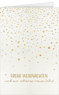 Weihnachtskarte Sternenstaub