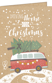 Weihnachtskarte Craft Bus