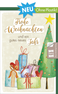 Weihnachtskarte Bunte Geschenke