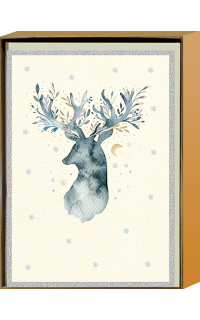 Kartenset Weihnachtskarte Elch
