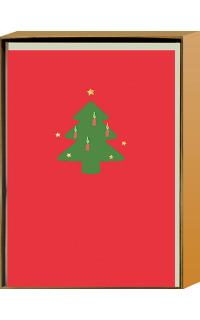 Kartenset: Weihnachtskarte Tannenbaum