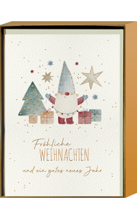 Kartenset: Weihnachtskarte Wichtelmann