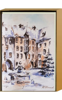 6er Set Weihnachtskarte M&uuml;nchen Alter Hof
