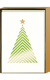 Weihnachtskarten-Set: Christbaum