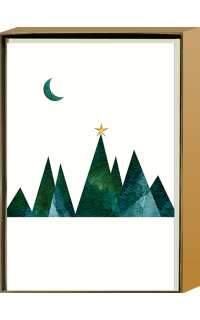 Weihnachtskartenset Tannen