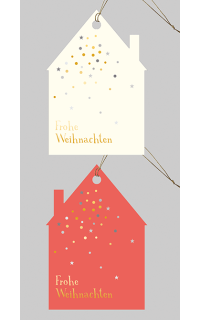 Geschenkanh&auml;nger 2er-Set Haus