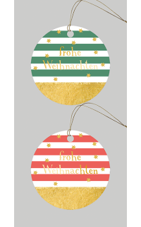 Geschenkanh&auml;nger 2er-Set Christbaumkugel