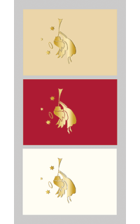 Set: Weihnachtsanh&auml;nger Goldengel