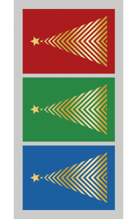 3er Set Geschenkanh&auml;nger Weihnachten Tannenbaum