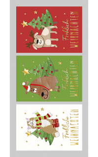 3 Weihnachtsanh&auml;nger Hund & Katze