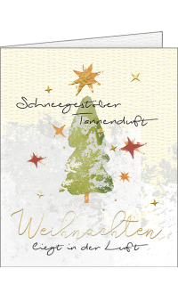 Beilegek&auml;rtchen Schneegest&ouml;ber & Tannenduft