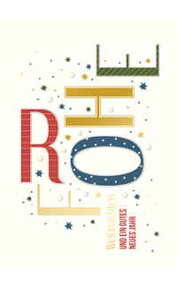 Weihnachtspostkarte Frohe Weihnachten 