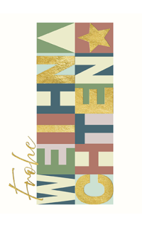 Weihnachtspostkarte "Frohe Weihnachten!"