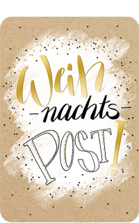 Weihnachtspostkarte Craft Weihnachtspost