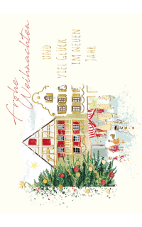 Postkarte Weihnachtliche Innenstadt