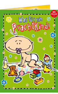 Musikkarte Geburt Prachtkind