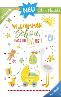 Babykarte "Schön, dass du da bist!"