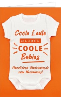 Coole Leute machen coole Babies! Herzlichen Glückwunsch zum Nachwuchs!