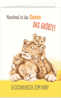 Geburtskarte Löwe