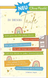 Taufkarte irischer Segen
