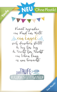 Taufkarte Girlande