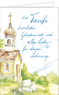 Taufkarte Kirche Malerei