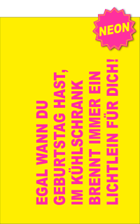 Neon Vibes Kühlschrank