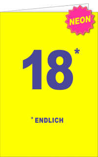 Neon Vibes Geburtstag 18