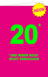 Neon Vibes Geburtstag 20